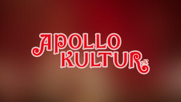 Roter Schriftzug mit weißer Umrandung: Apollo Kultur