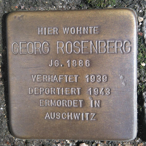 Stolperstein f&uuml;r Georg Rosenberg