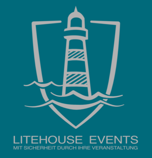 Bild vergr&ouml;&szlig;ern: Logo der Eventagentur Litehouse Events. Ein Wappen mit Leuchtturm.
