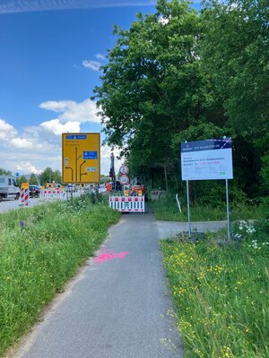Bild vergr&ouml;&szlig;ern: Neubau einer Bushaltestelle an der B431 / Wittenberger Stra&szlig;e