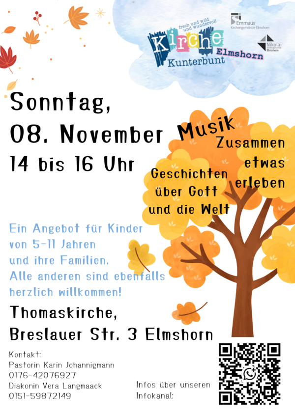 Plakat mit den Angaben zur Veranstaltung am 08.11.2026 in der Thomaskirche.
