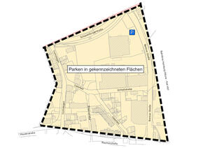 Bild vergr&ouml;&szlig;ern: Der Kartenausschnitt zeigt die Umrisse der Zone S&uuml;d.