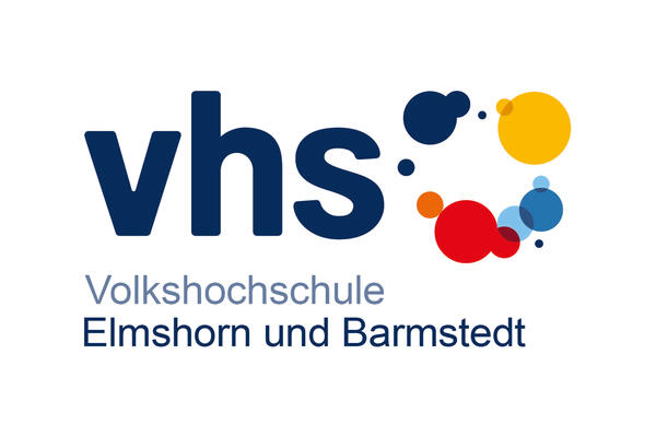 Die Grafik zeigt das Logo der Volkshochschule Elmshorn und Barmstedt.