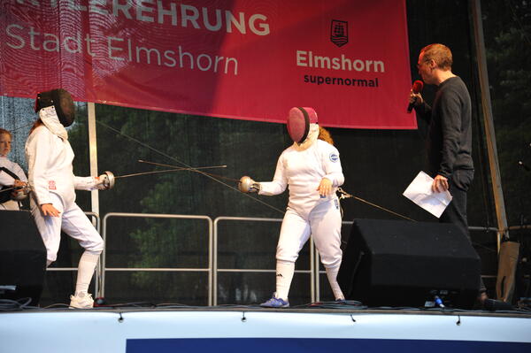 Zu sehen ist die Sportlerehrung für die Jahre 2019, 2020 und 2021 der Stadt Elmshorn.