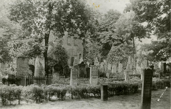 Historische Ansicht des judischen Friedhofs