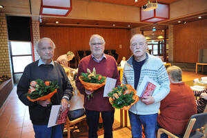 Das Foto zeigt von links die verabschiedeten Mitglieder des Seniorenrates Rudi Rump, Klaus Lindemann und Günter Allertseder.