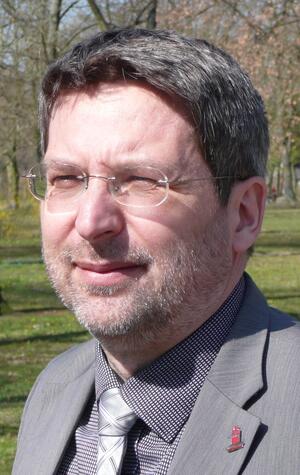 Bild vergr&ouml;&szlig;ern: Portr&auml;t des B&uuml;rgermeisters der Stadt Wittenberge, Dr. Hermann.