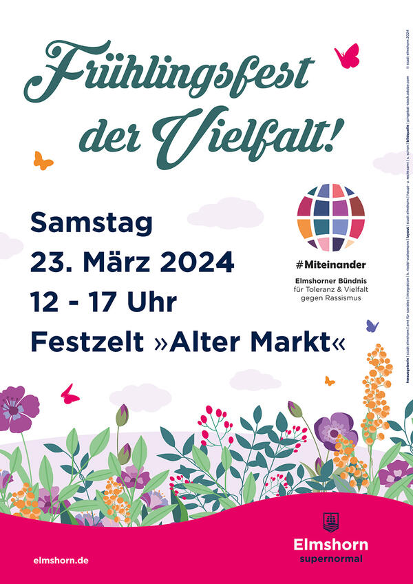 Plakat zum Frühlingsfest der Vielfalt 2024